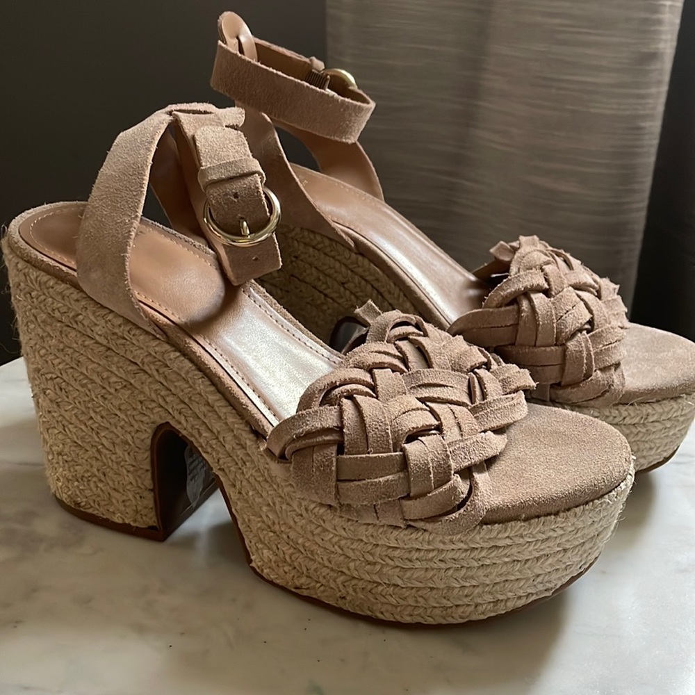 Marc Fisher wedge with ankle strap